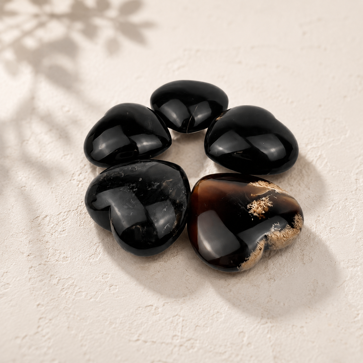 Zebra Amber Heart - 2.0 inch