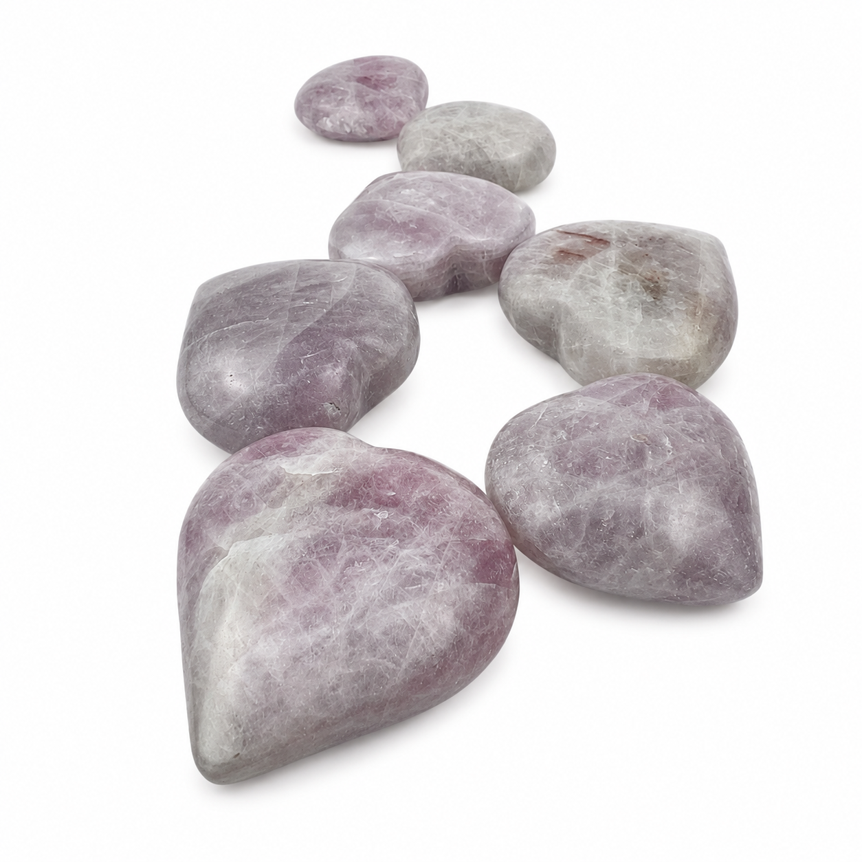 Lavender Quartz Heart - 2.0-2.5 inch