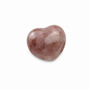 Red Guava Quartz Heart - 1.75 inch