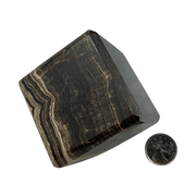 Chocolate Calcite Cut Cube - 2.5 inch
