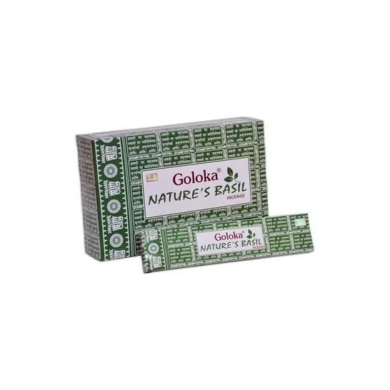 Goloka Nature's Basil Incense Sticks (15g)