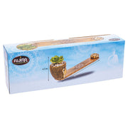 Fujima Buddha Incense Burner with Faux Plant - Antique Gold (12.5 inch)