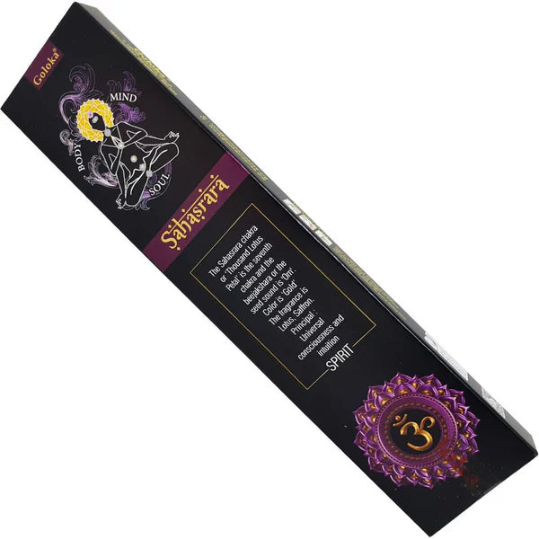 Goloka Sahasrara Crown Chakra Incense Sticks (15g)