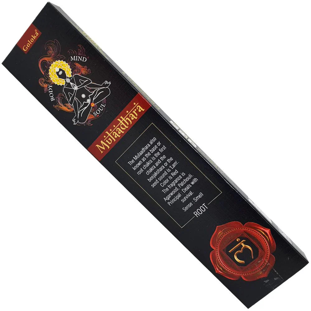 Goloka Root Chakra (Muladhara) Incense Sticks (15g)