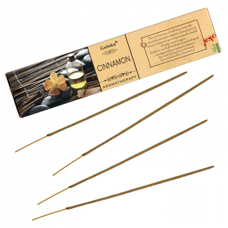 Goloka Aromatherapy Cinnamon Incense Sticks (15g)