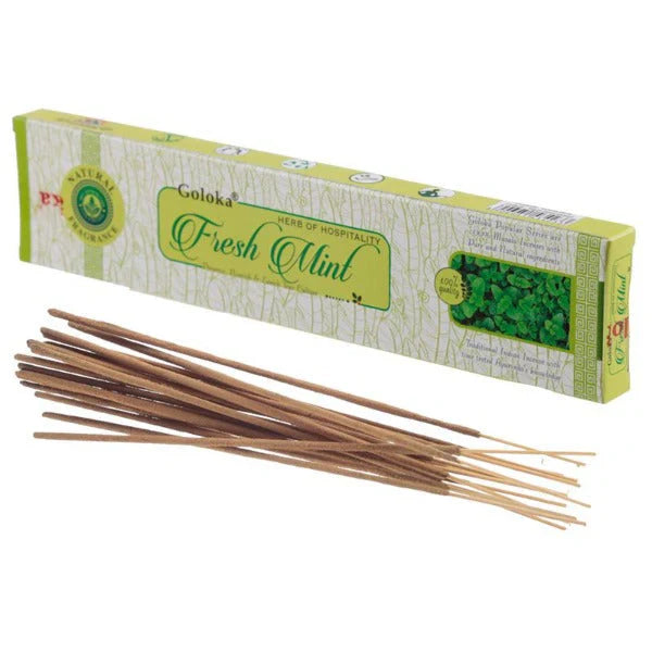 Goloka Fresh Mint Incense Sticks (15g)
