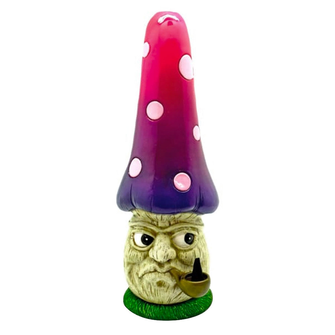 Mushroom Man Hand-Painted Stick and Cone Burner - 11 inch