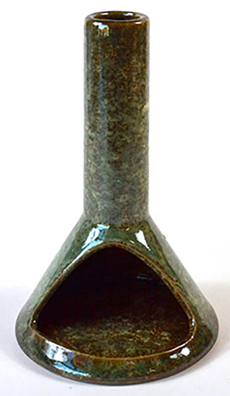 Green Chimney Ceramic Cone Incense Burner - 6 inch