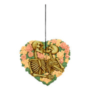 Skeleton Hearts Hand-Painted Stick and Cone Burner (5.5 in)
