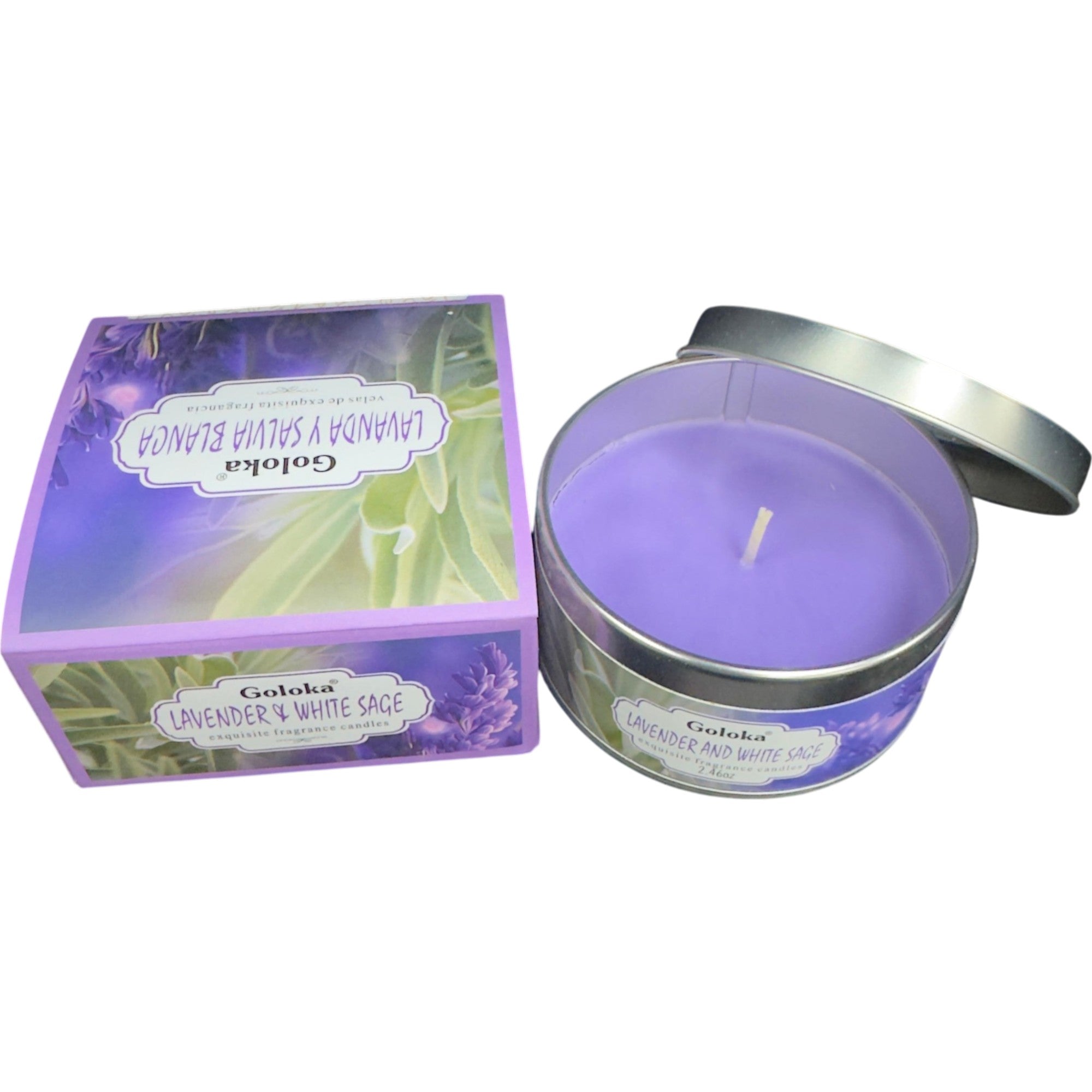 Lavender & White Sage - Travel Tin Candle