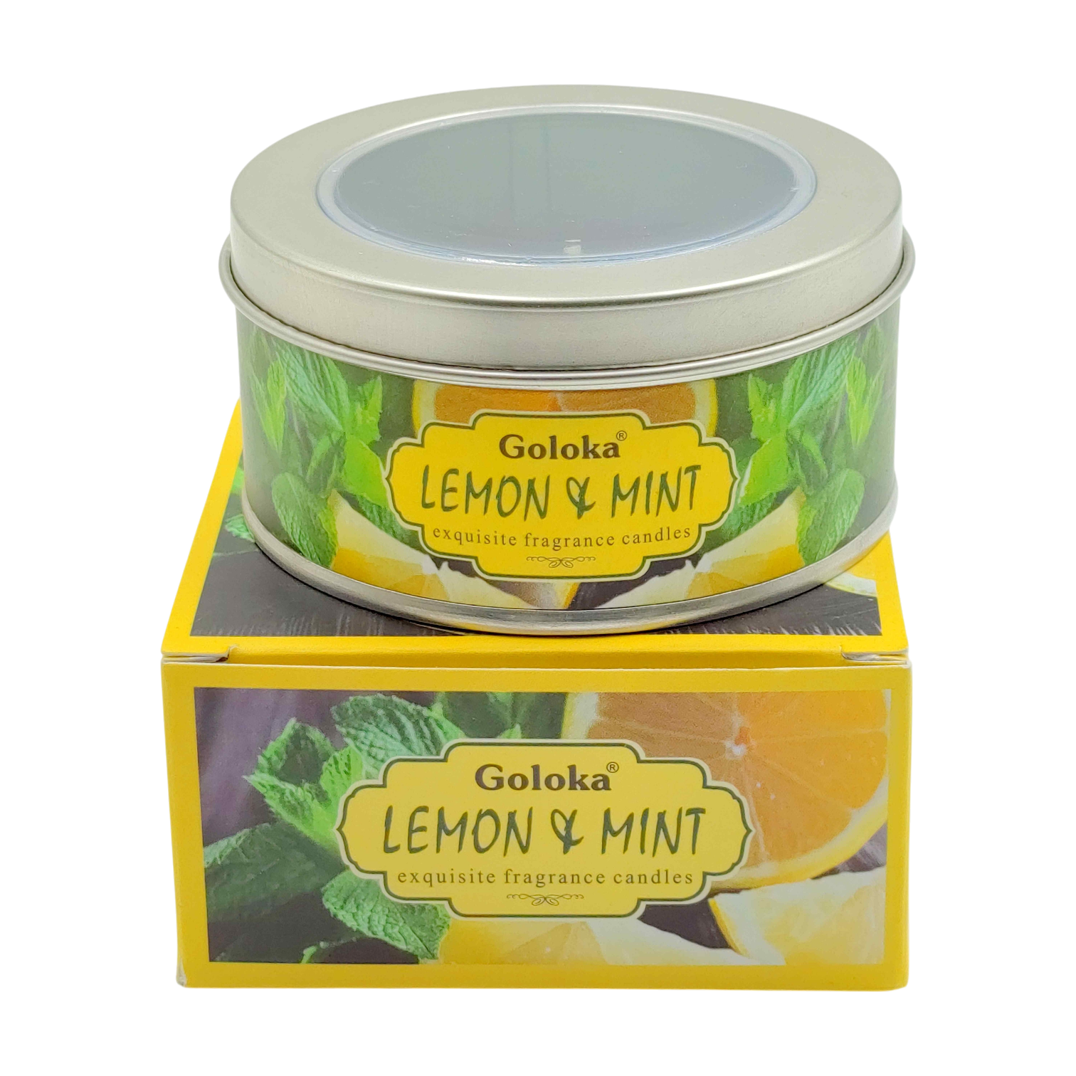 Goloka Lemon & Mint Travel Tin Candle