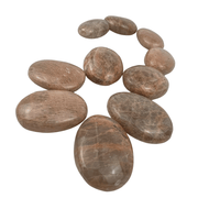 Peach Moonstone Palm Stone - 1.5-2.25 inch