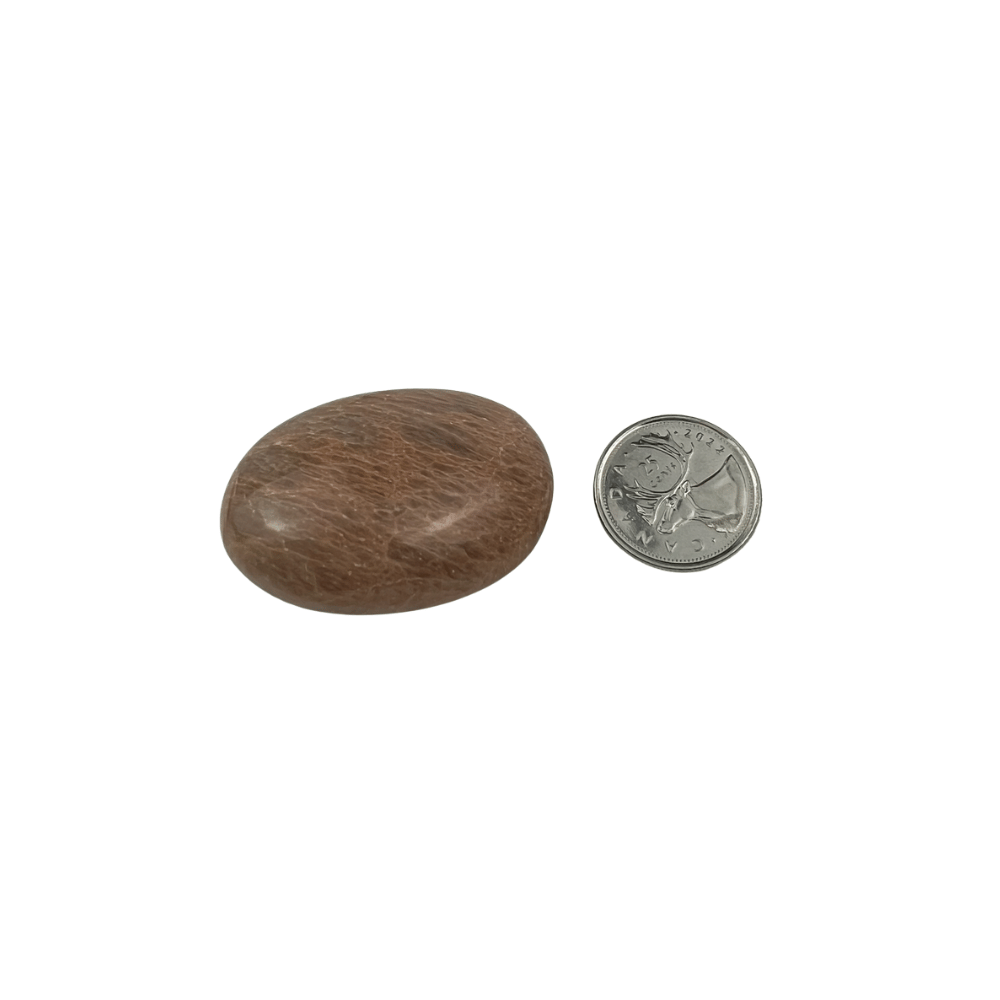 Peach Moonstone Palm Stone - 1.5-2.25 inch