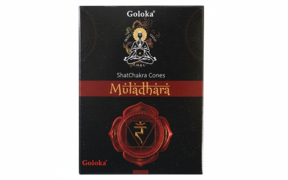 Goloka Root Chakra (Muladhara) Cone Incense (10 Cones)