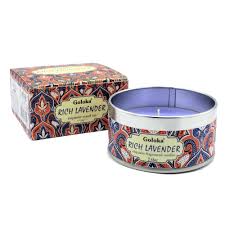 Goloka Rich Lavender Travel Tin Candle
