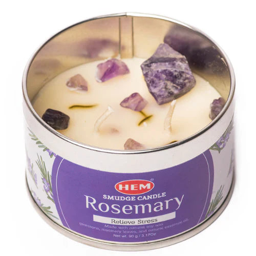HEM Rosemary Travel Tin Smudge Candle