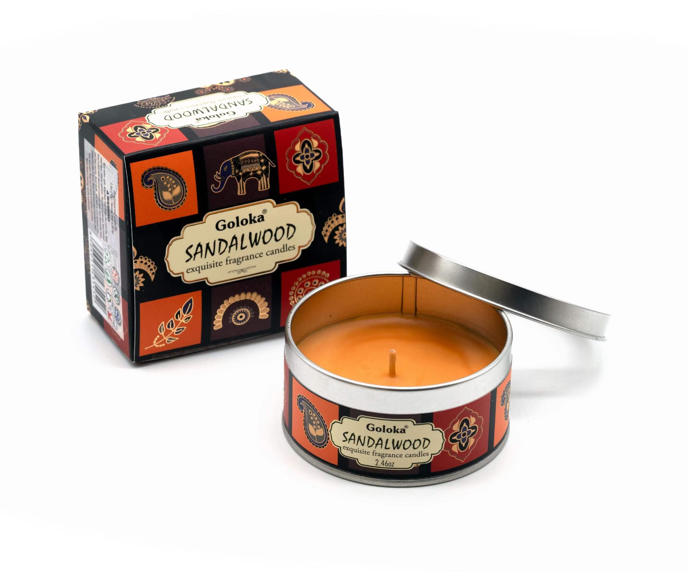 Goloka Sandalwood Travel Tin Candle