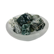 Moss Agate Tumbled Stone - 20-30 mm