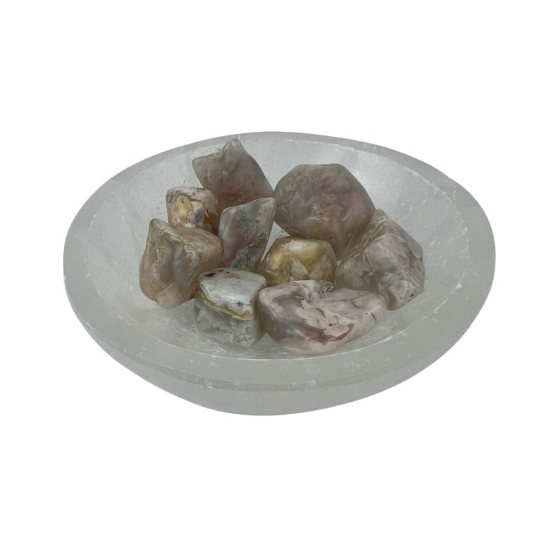 Flower Agate Tumbled Stone - 20-40 mm