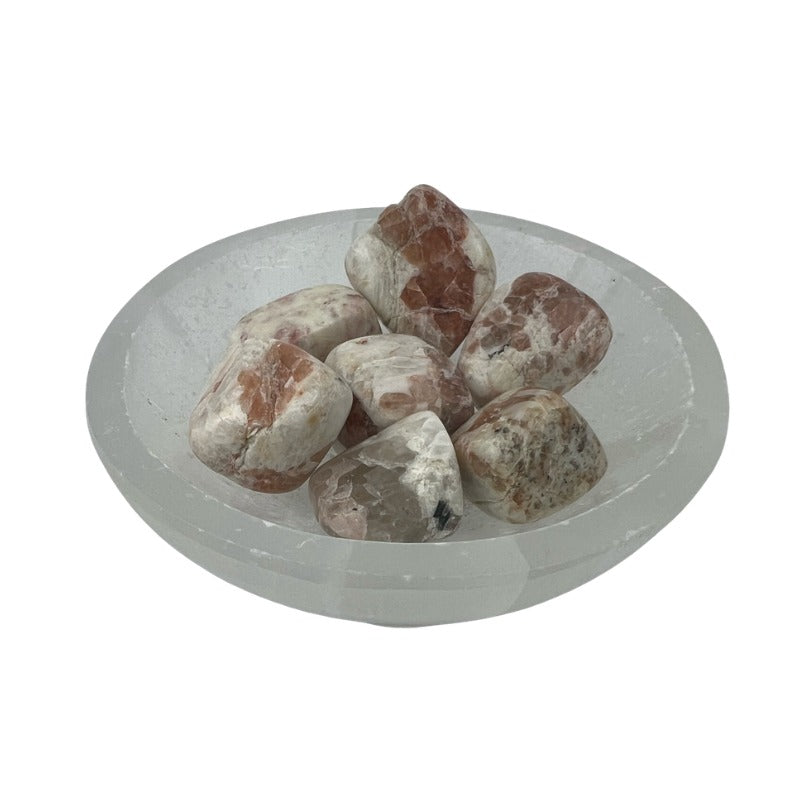 Pink Zebra Jasper Tumbled Stone - 15-35 mm