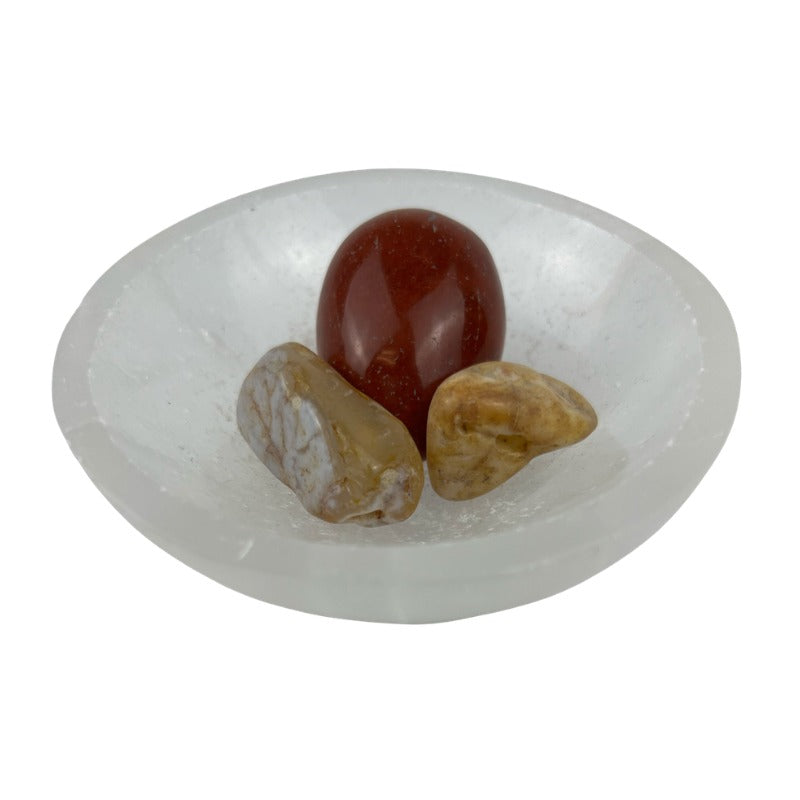 Mixed Agate with Transparency Tumbled Stone - 20-40 mm