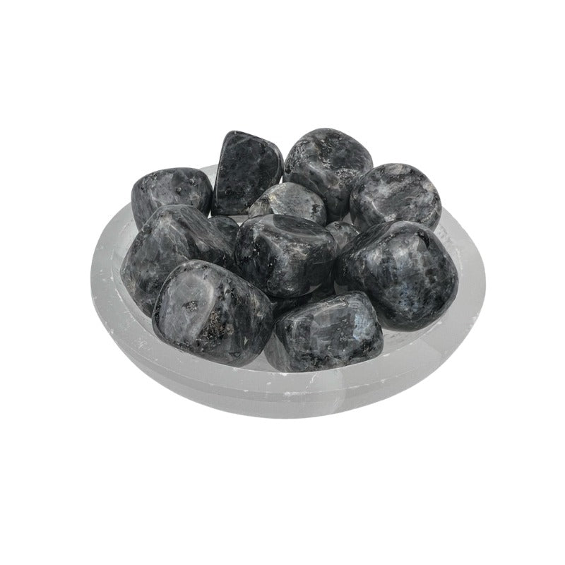Larvikite Tumbled Stone - 20-30 mm