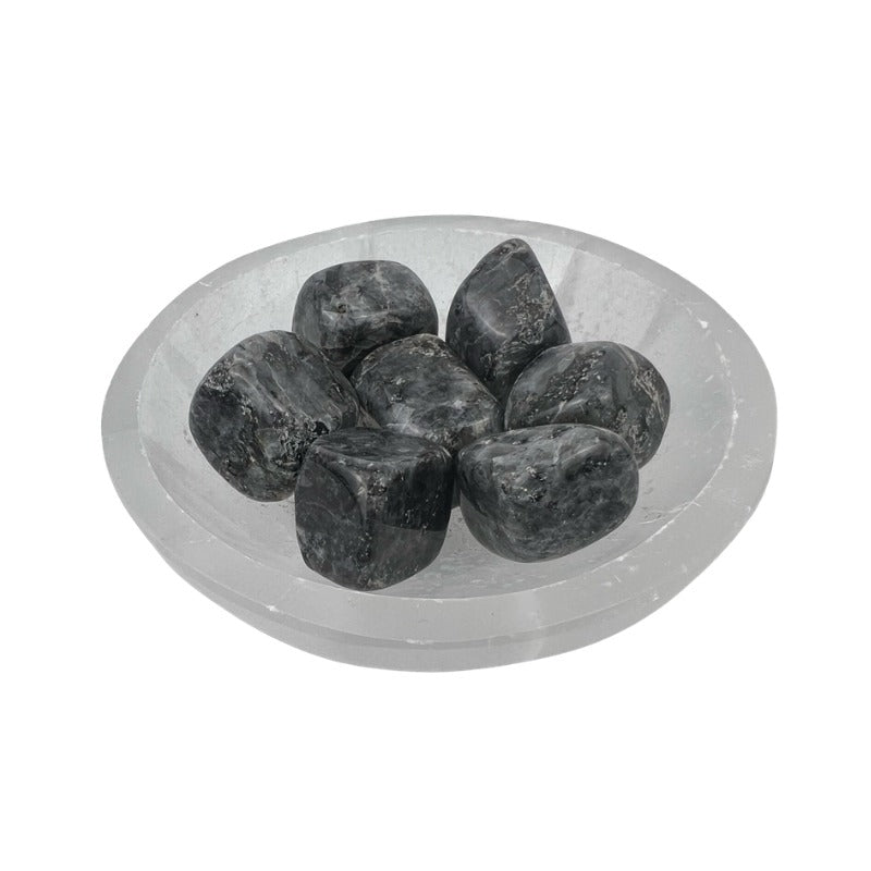 Larvikite Tumbled Stone - 20-30 mm