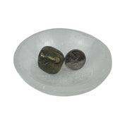 Pyrite with Black Magnetite Tumbled Stone - 20-35 mm