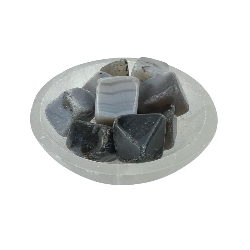 Dendritic Agate Tumbled Stone - 15-30 mm