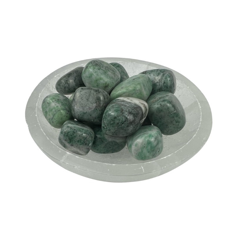 Rich Jade Tumbled Stone - 15-30 mm