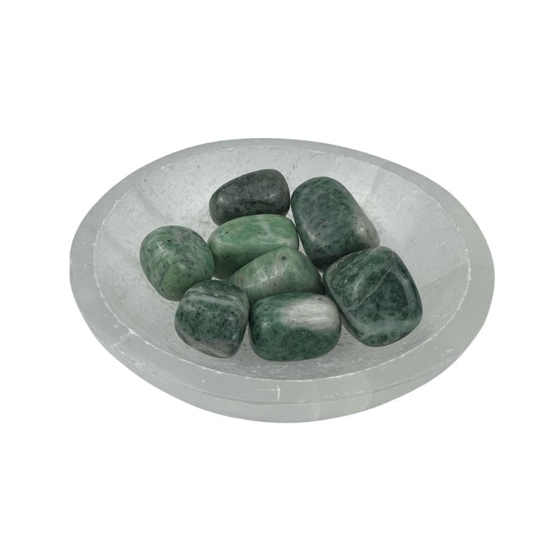 Rich Jade Tumbled Stone - 15-30 mm