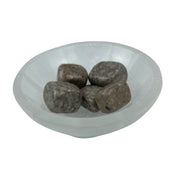 White Leopard Skin Jasper Tumbled Stone - 20-35 mm