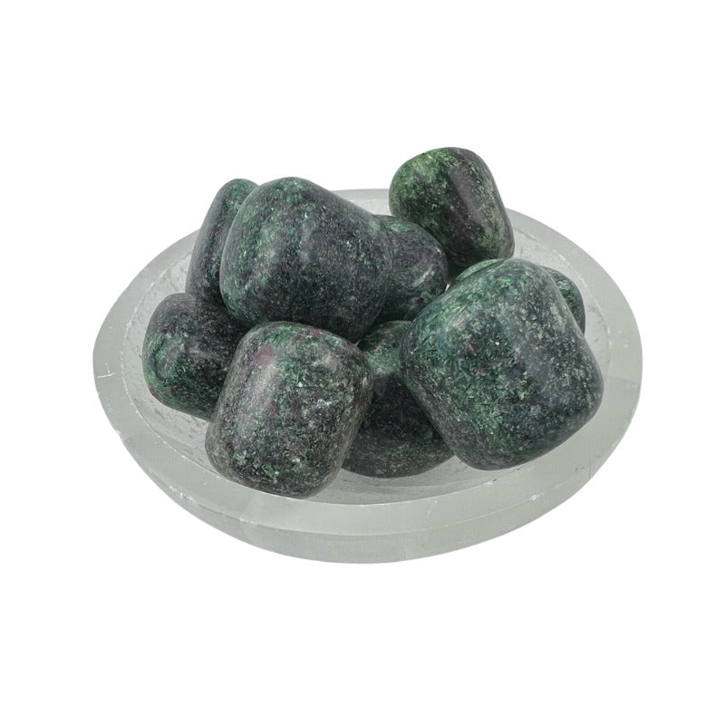 Ruby Zoisite with Mica Tumbled Stone - 20-30 mm