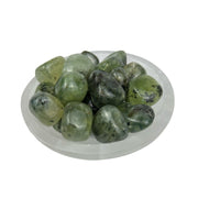Prehnite with Rutile Tumbled Stone - 15-35 mm