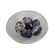 Chevron Amethyst Tumbled Stone - 20-30 mm