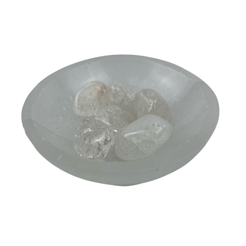 Cracked Crystal Quartz Tumbled Stone - 20-40 mm