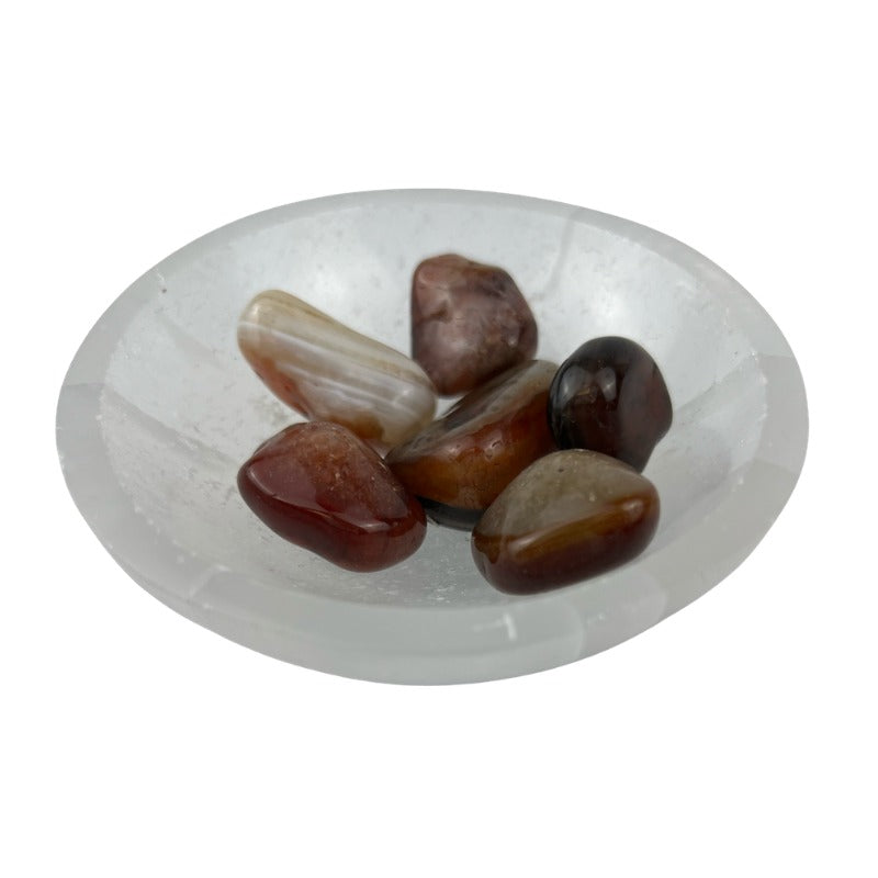 Red Agate Tumbled Stone - 20-40 mm