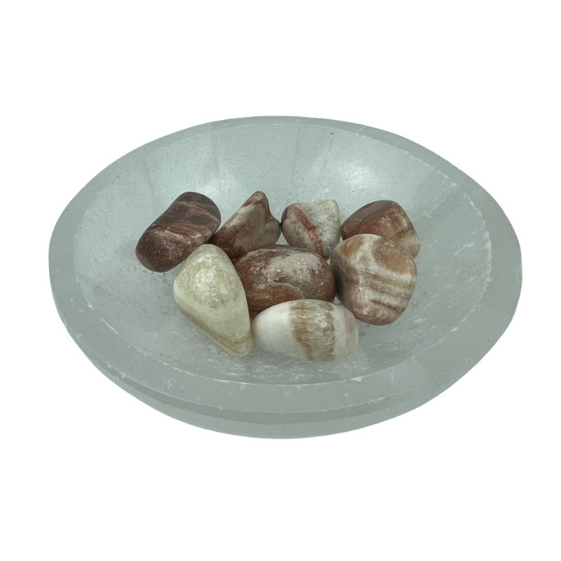 Red Aragonite Tumbled Stone - 20-40 mm