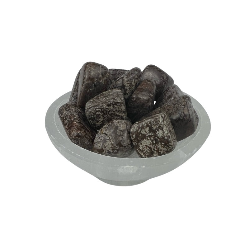 Brown Snowflake Obsidian Tumbled Stone - 20-30 mm