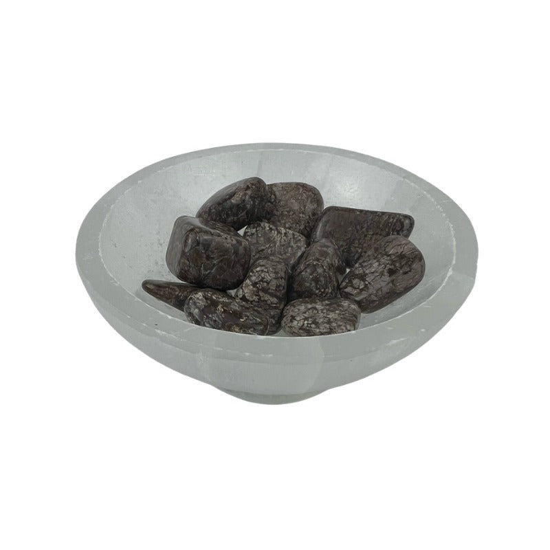 Brown Snowflake Obsidian Tumbled Stone - 10-20 mm