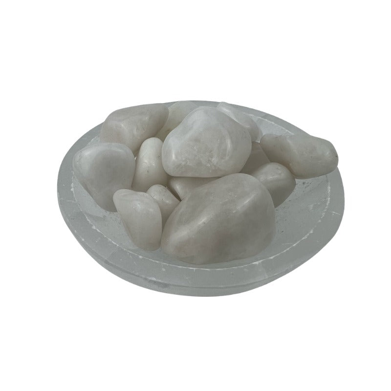 Milky Quartz Tumbled Stone - 20-35 mm