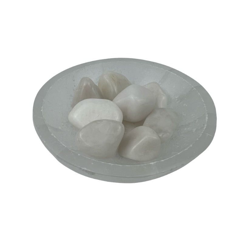 Milky Quartz Tumbled Stone - 20-35 mm