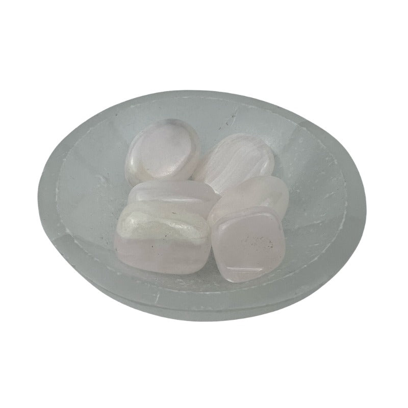 Pink Calcite UV Reactive Tumbled Stone - 20-30 mm