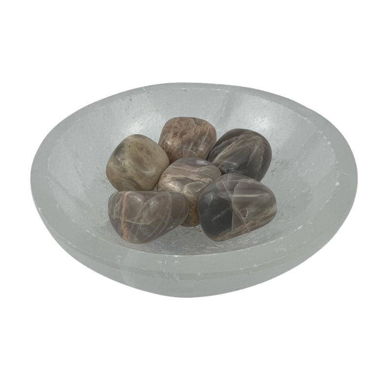 Multi Moonstone Tumbled Stone - 20-30 mm