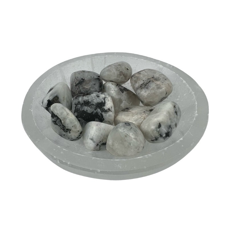 Rainbow Moonstone Tumbled Stone - 15-30 mm
