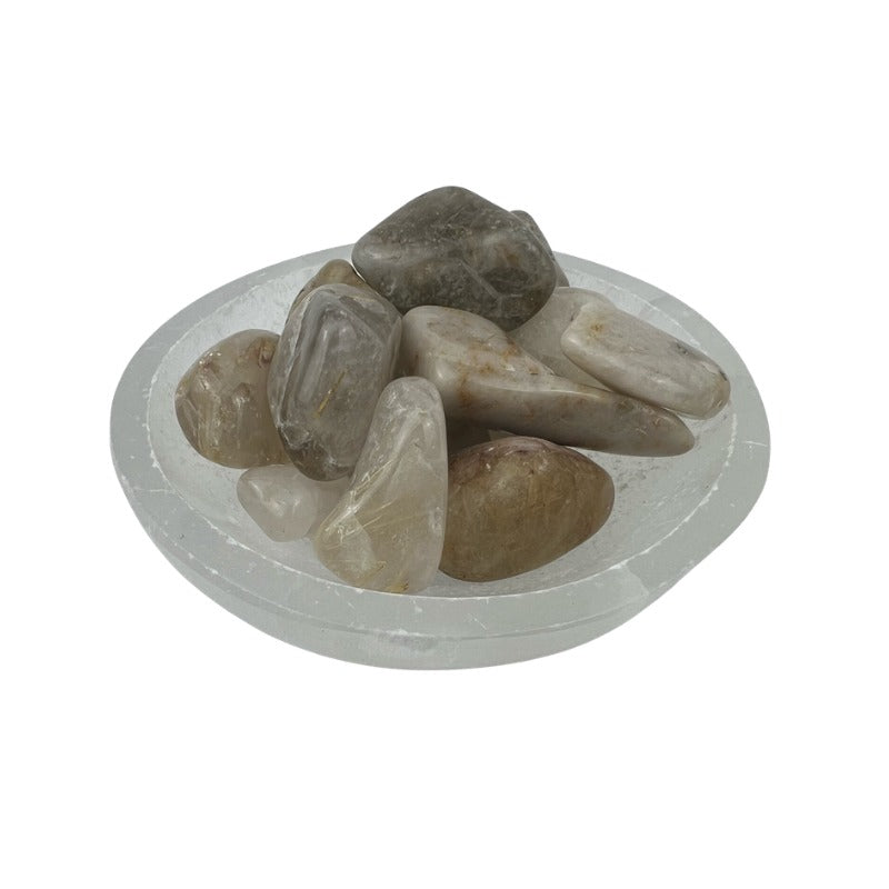 Rutilated Quartz Tumbled Stone - 20-40 mm