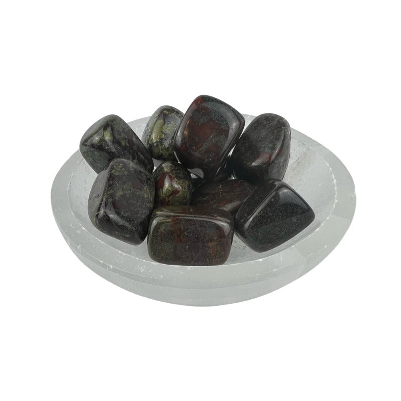 Dragon Blood Jasper Tumbled Stone - 20-35 mm