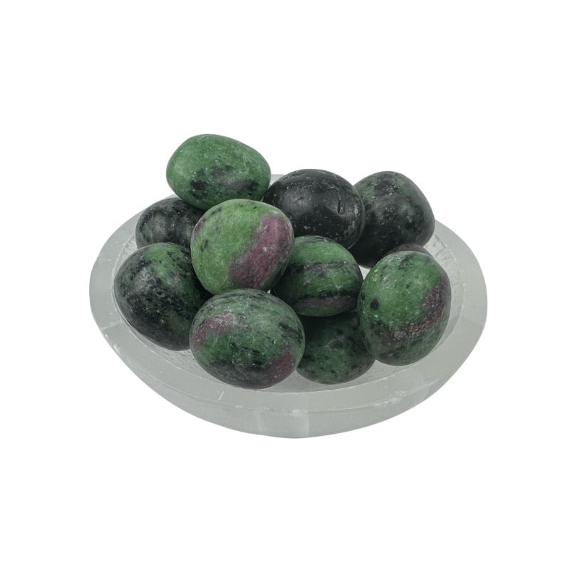 Ruby Zoisite Tumbled Stone - 20-30 mm