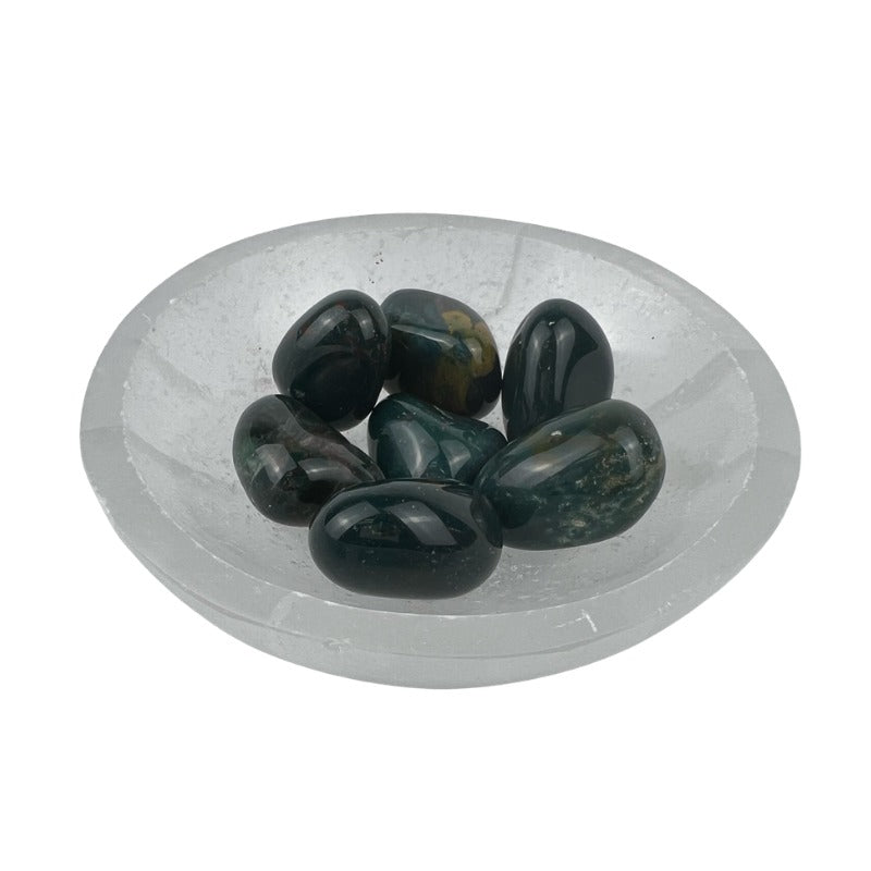 Bloodstone Tumbled Stone - 15-40 mm