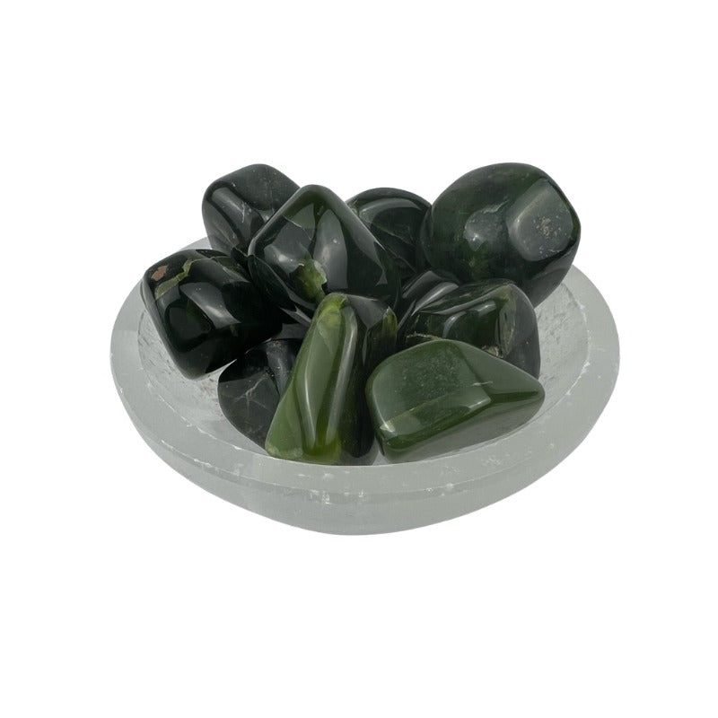 Nephrite Jade Tumbled Stone - 20-35 mm